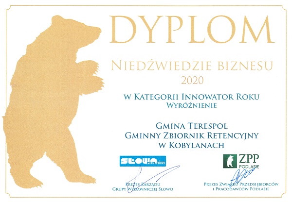 Dyplom Niedźwiedzie Biznesu